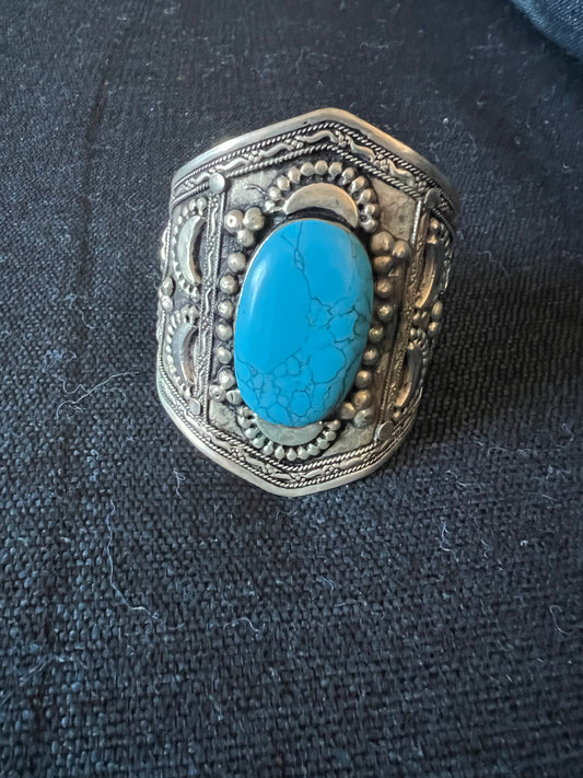 Afghan Turquoise Cuff Bracelets